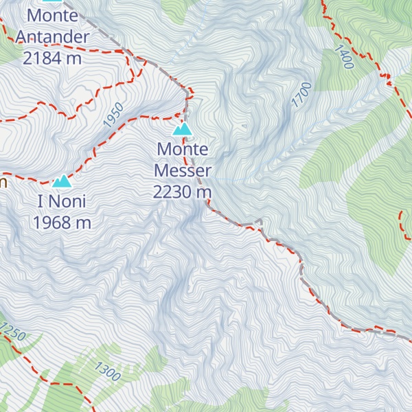 Map of CIma Brut Pass