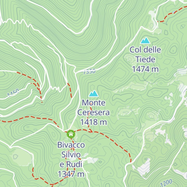 Map of Monte Ceresera