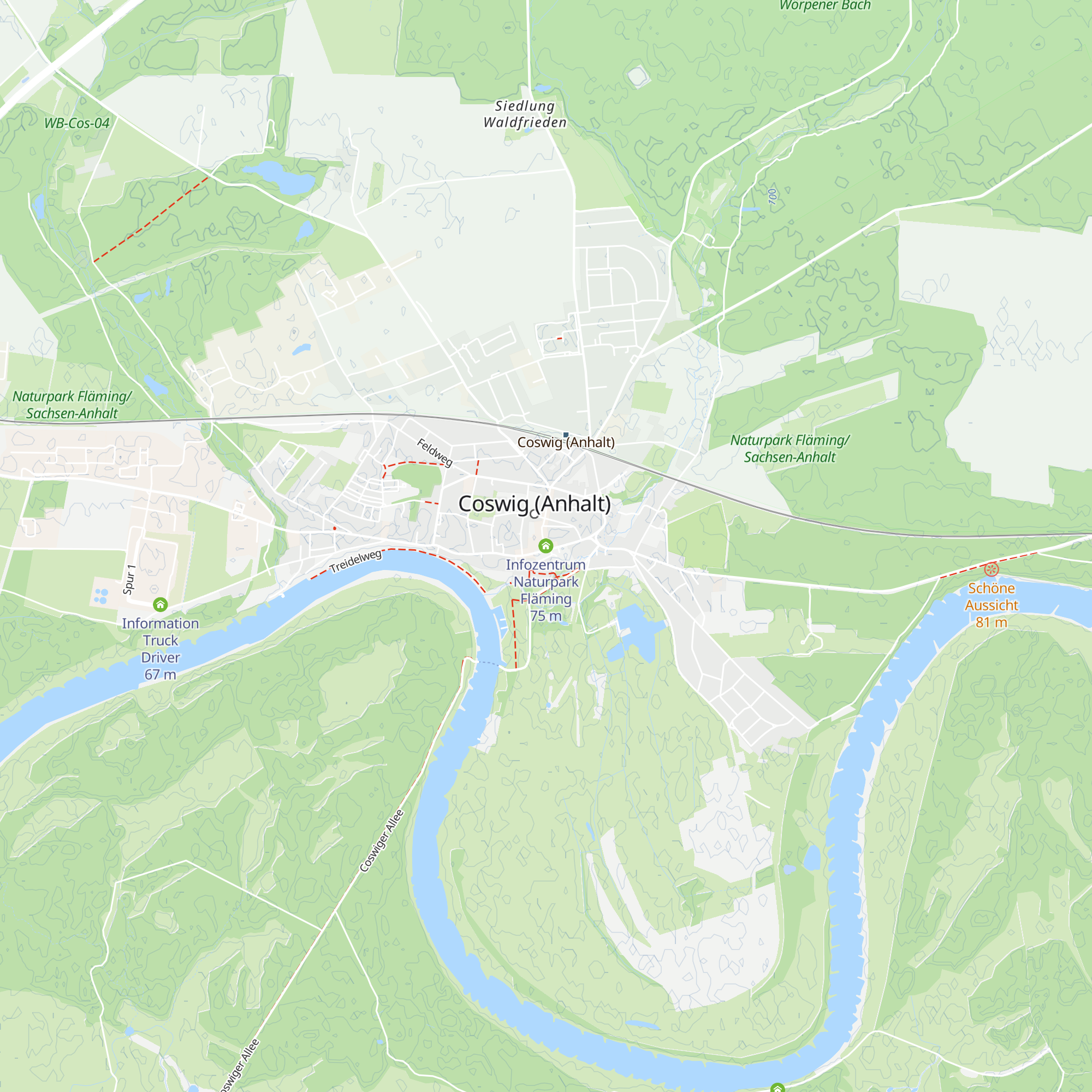 Infozentrum Naturpark Fläming map