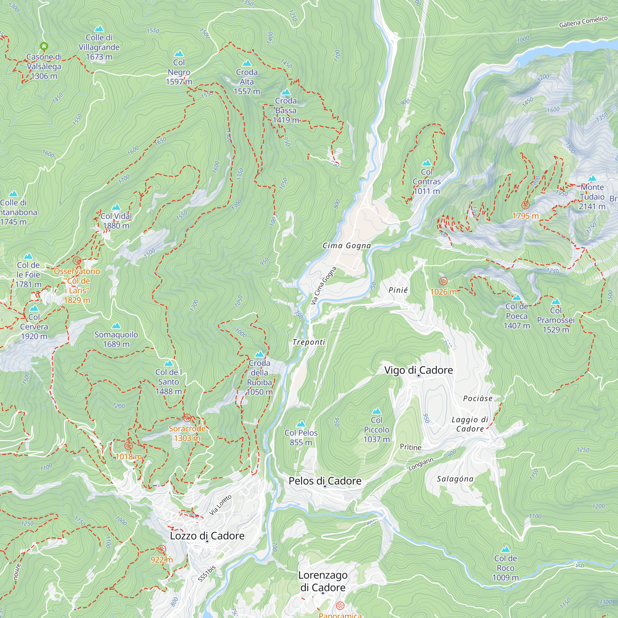 Alpstation Lavaredo map