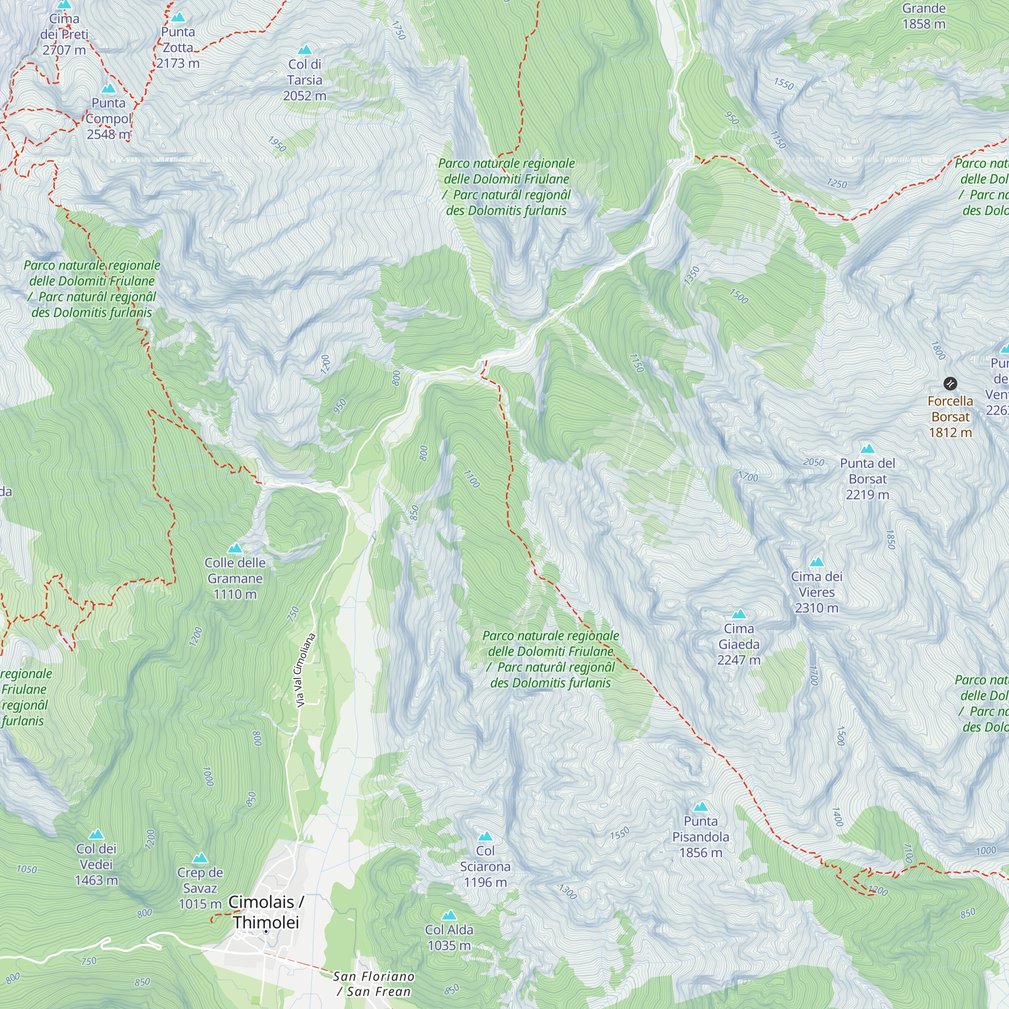 Baita Scandoler map