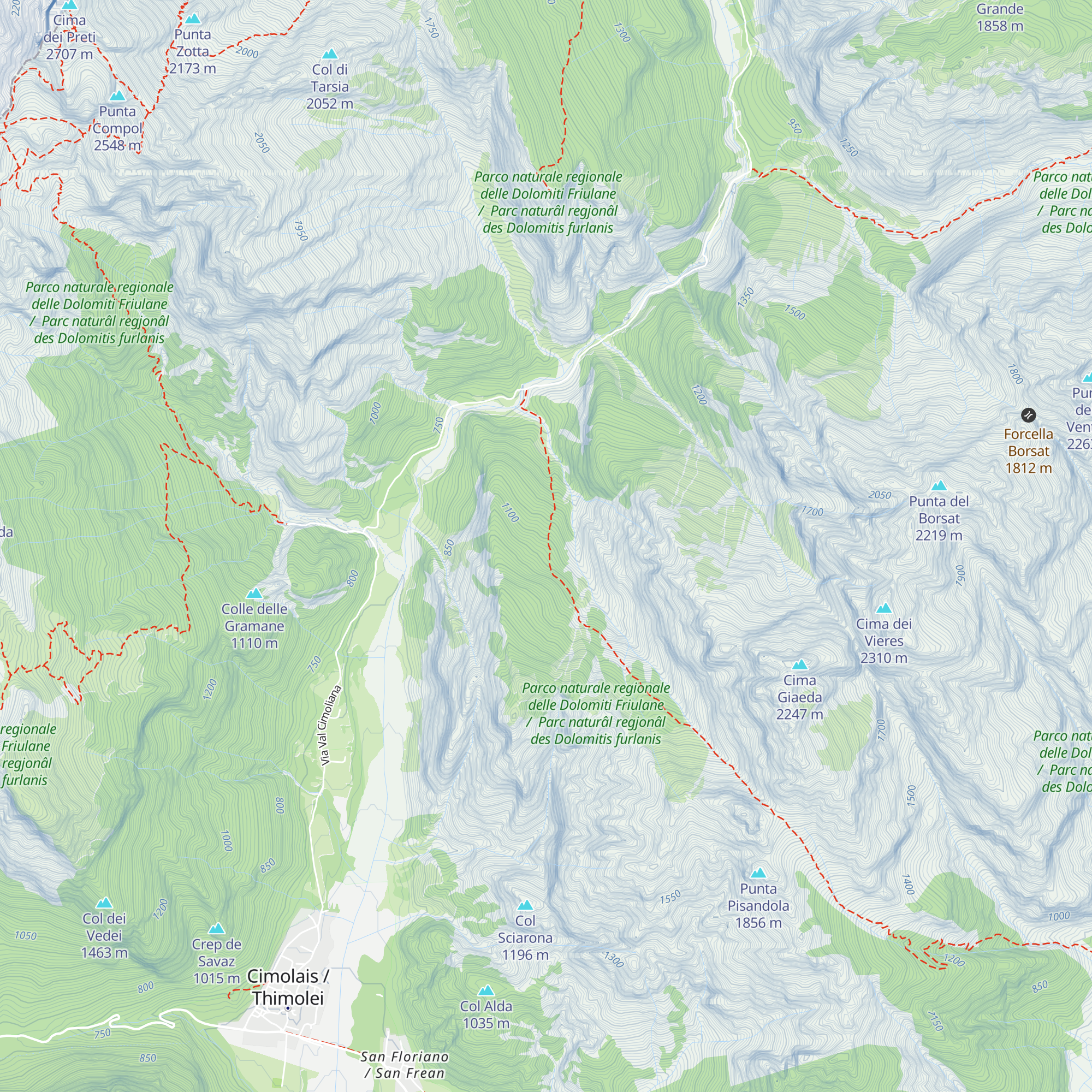 Baita Scandoler map