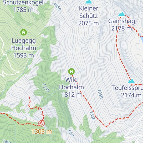 Map of Wild Hochalm