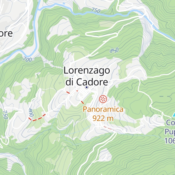 Map of Proloco Lorenzago