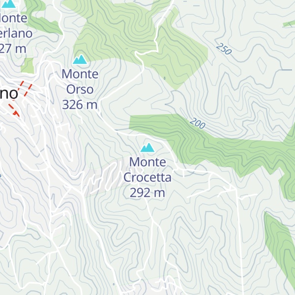 Map of Monte Crocetta