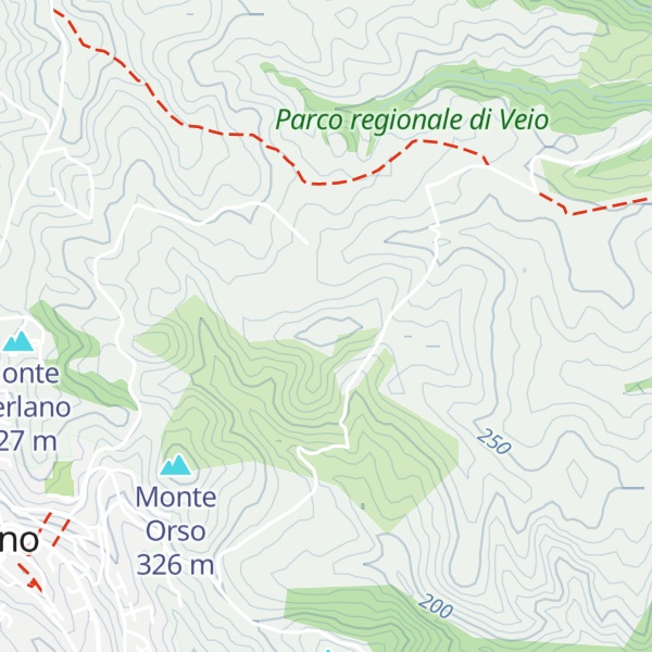 Map of Monte san Silvestro