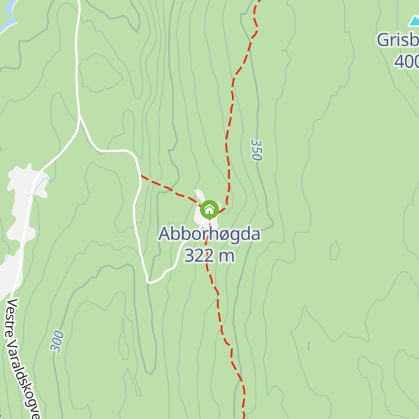 Map of Abborhøgda