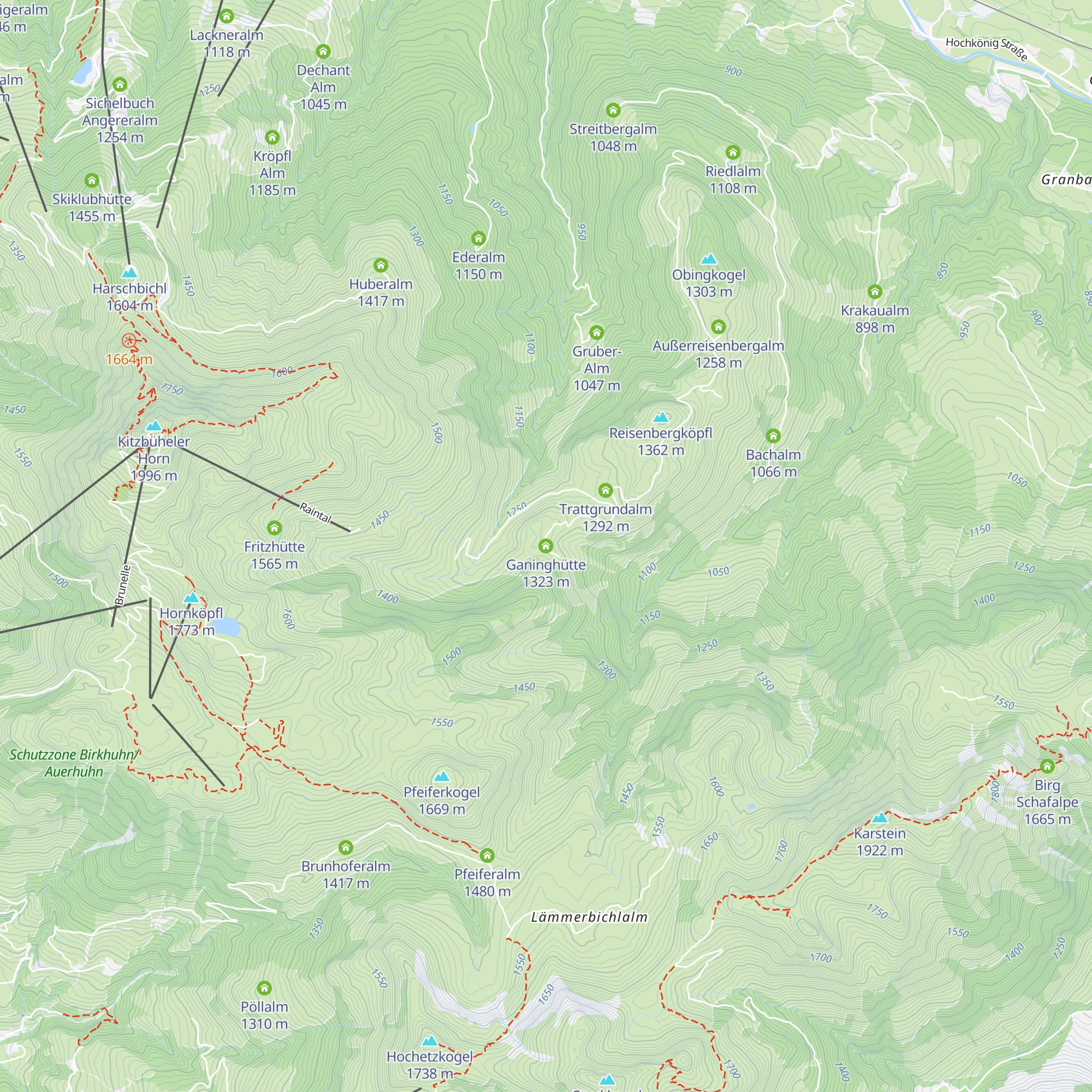Ganinghütte map