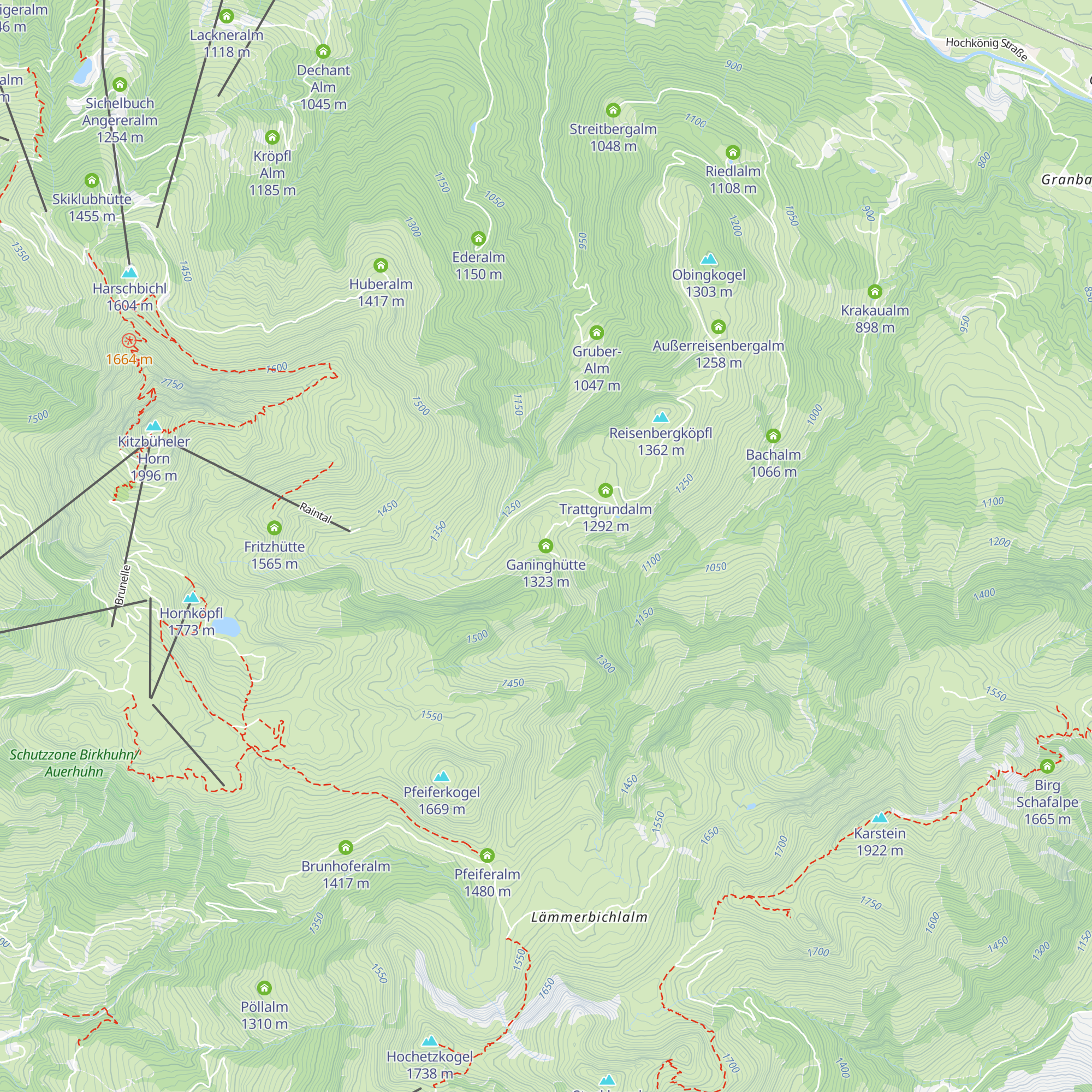 Ganinghütte map
