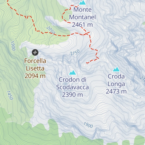 Map of Crodon di Scodavacca