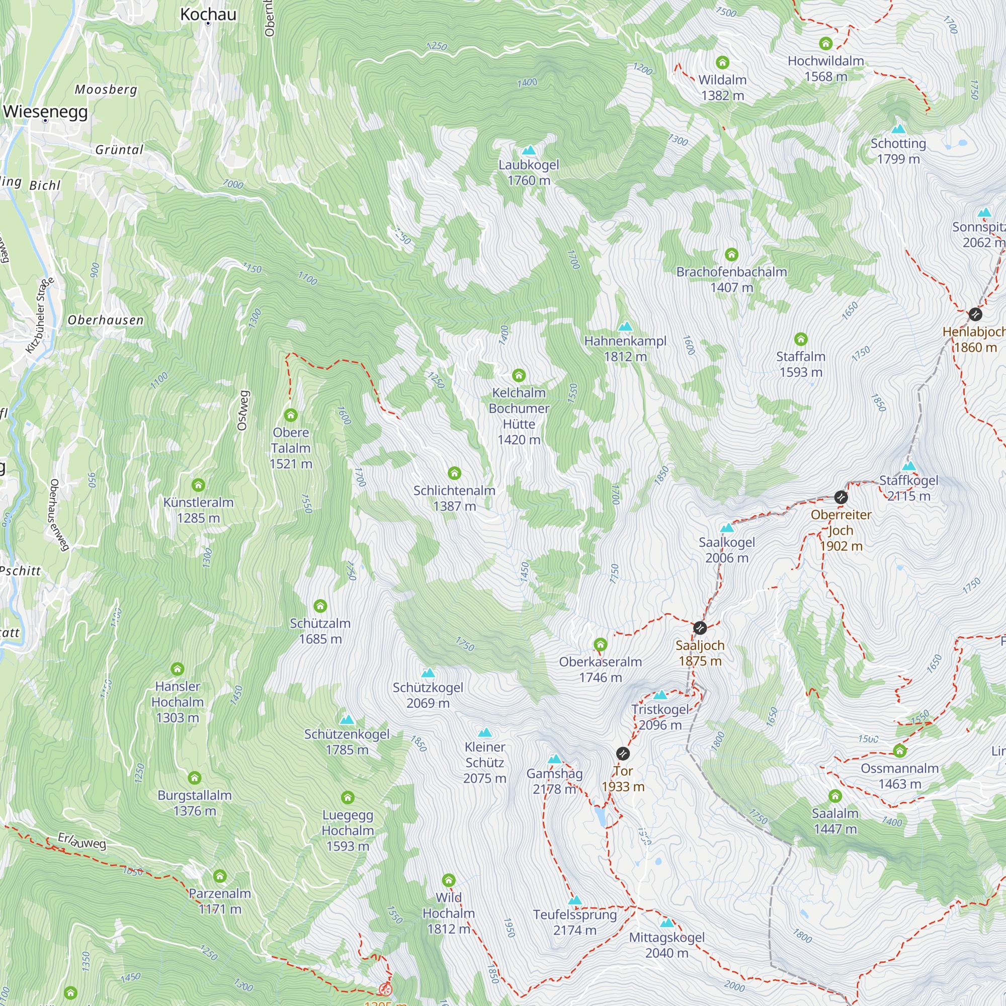 Niederkaseralm map