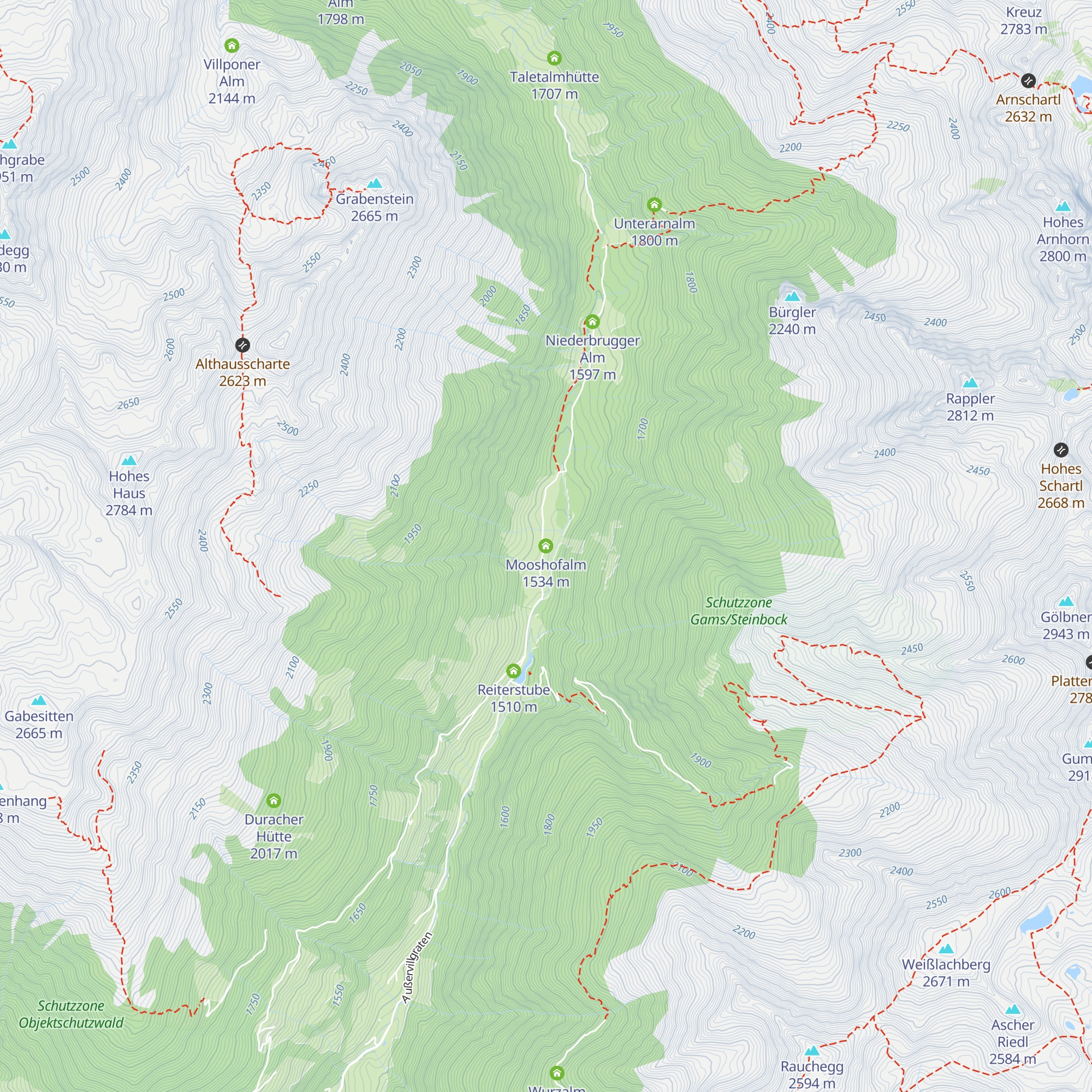 Mooshofalm map
