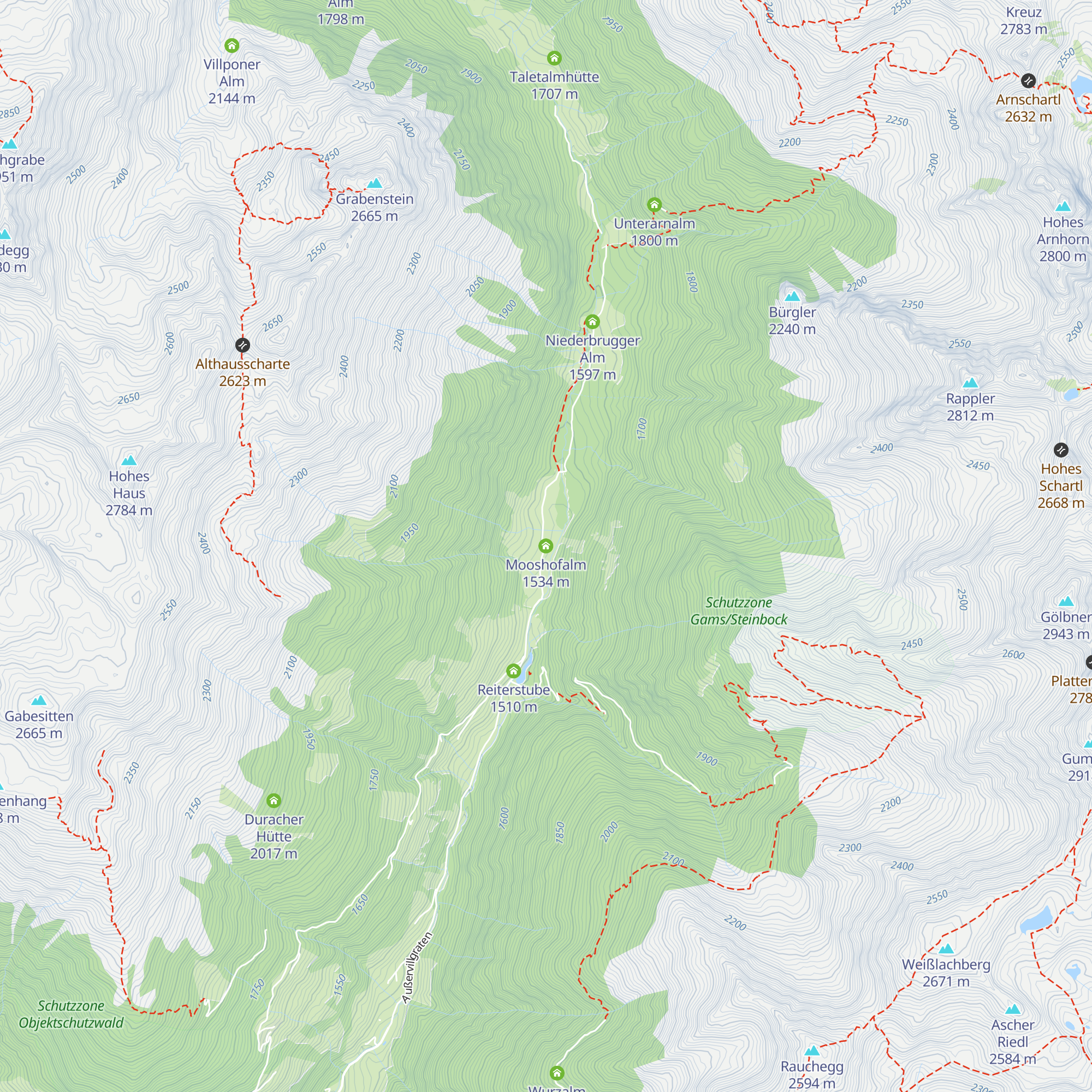 Mooshofalm map