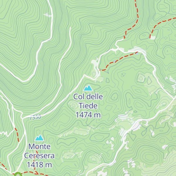 Map of Col delle Tiede