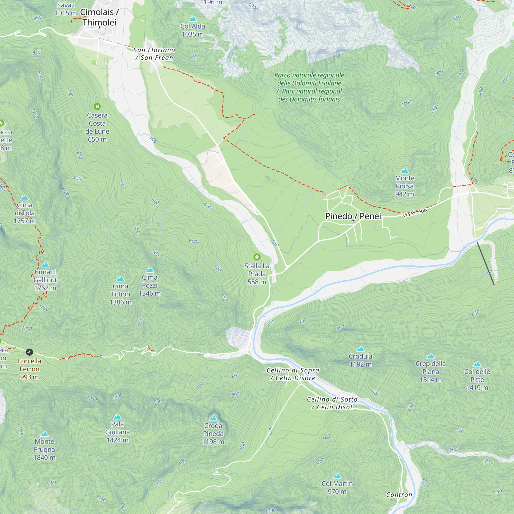 Stalla La Prada map