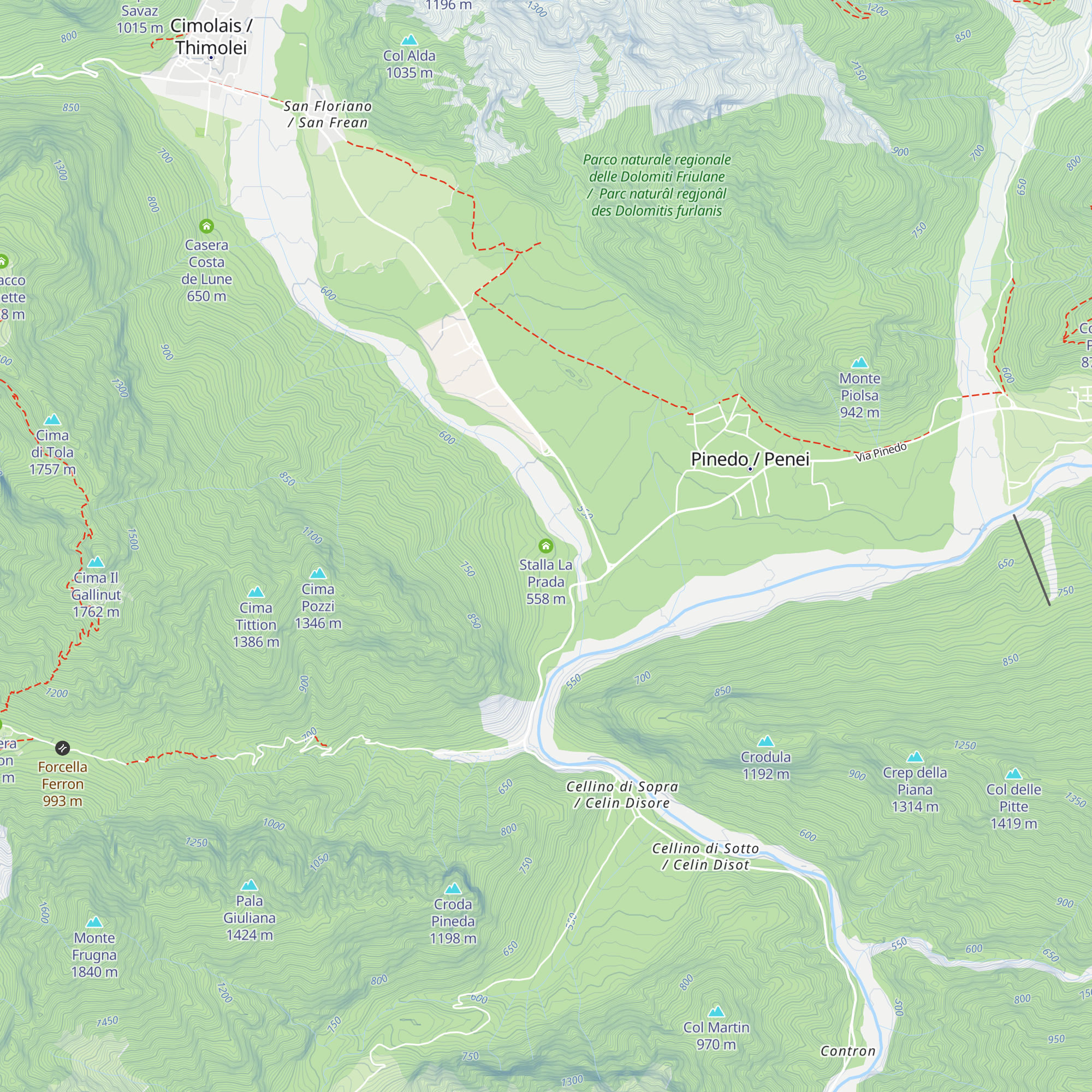 Stalla La Prada map
