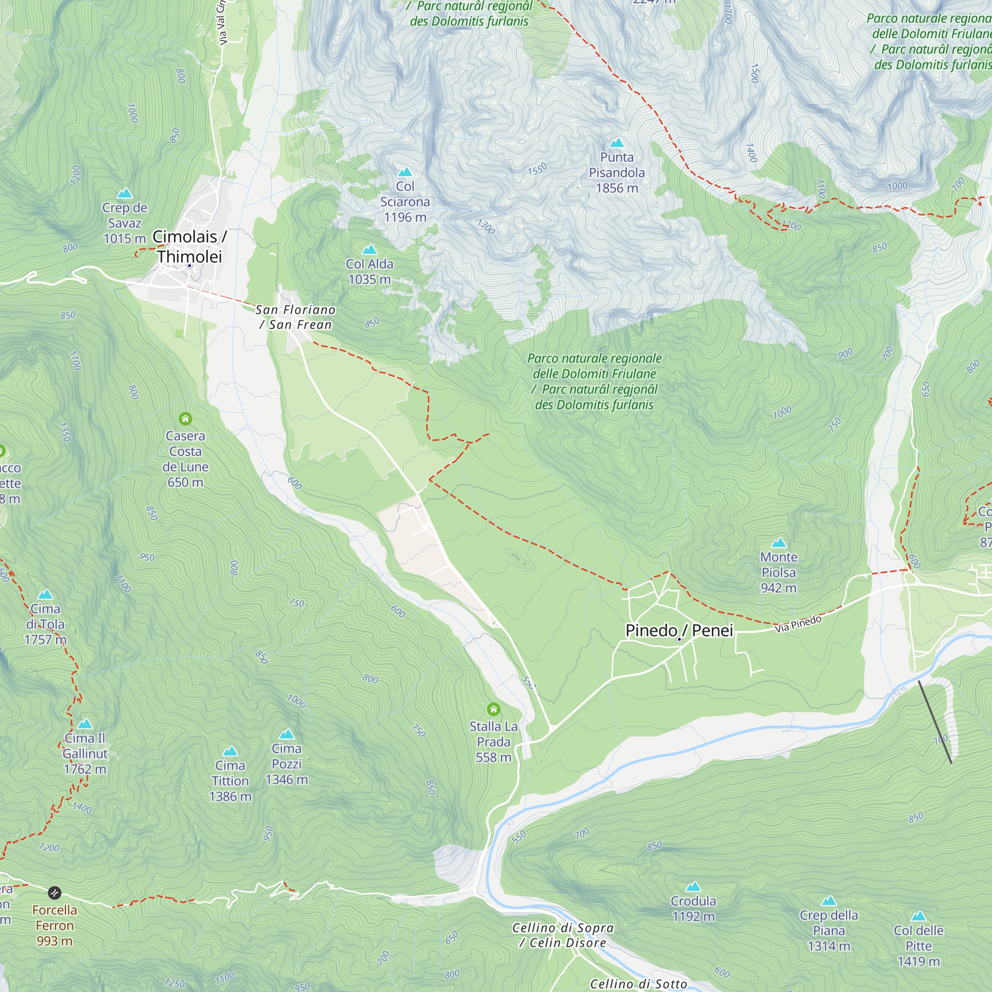 Casera Pieron map