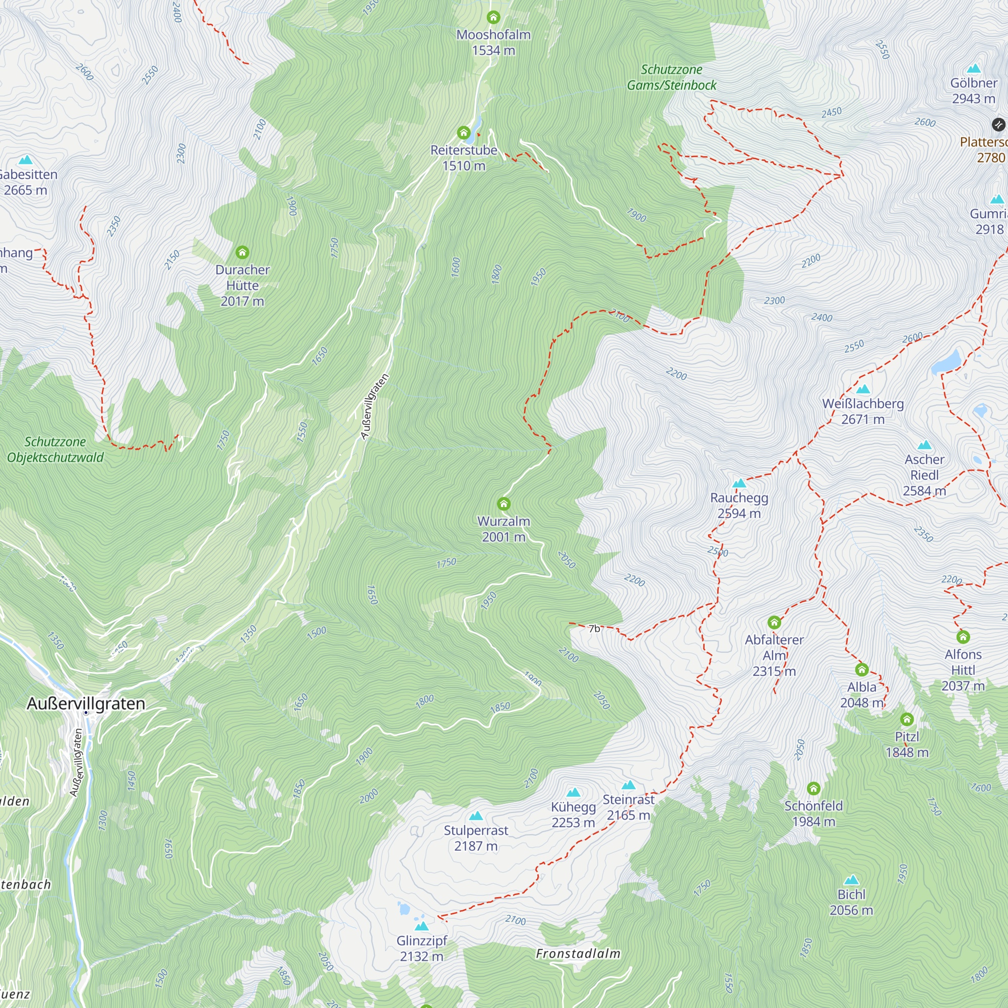 Wurzalm map