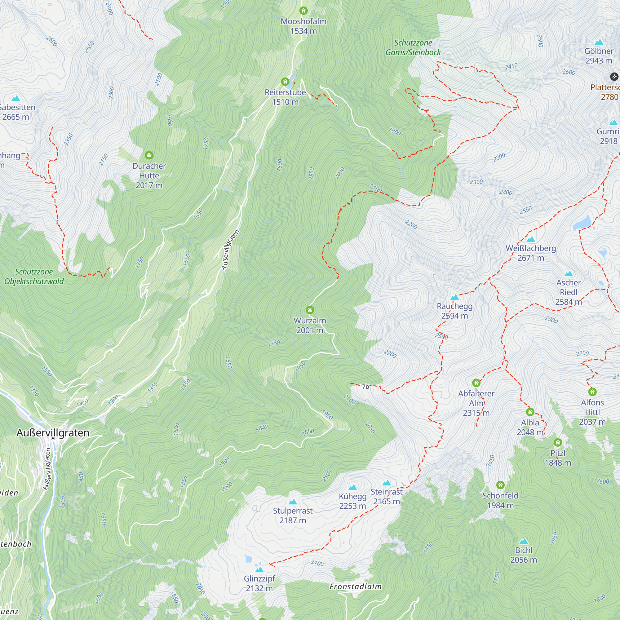 Wurzalm map