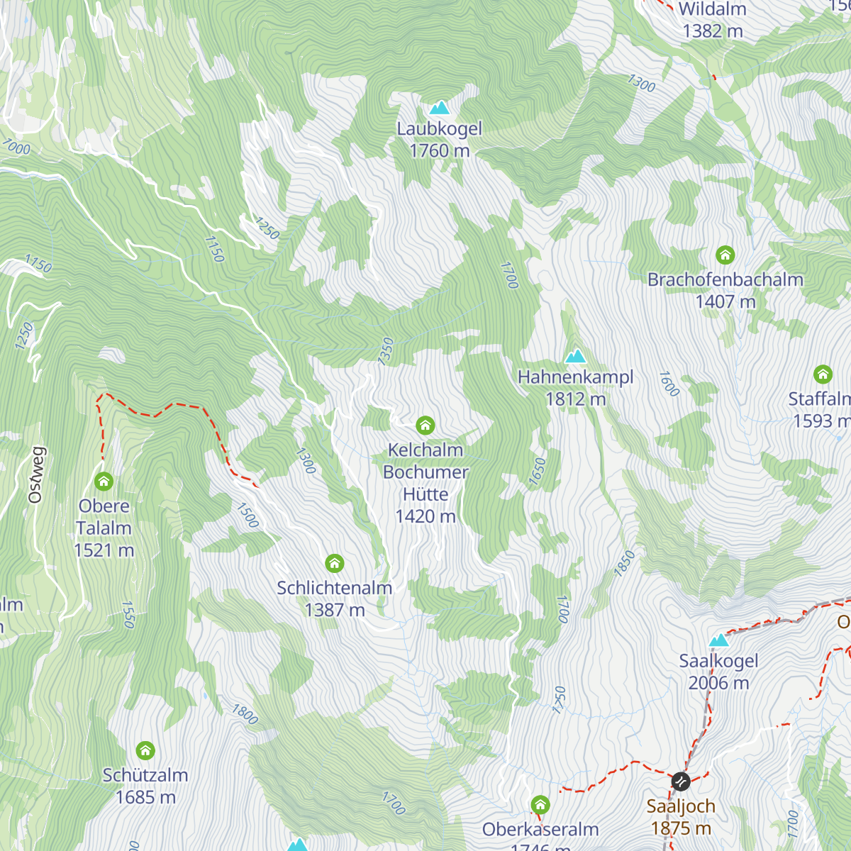 Kelchalm Bochumer Hütte map