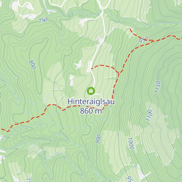 Map of Hinteraiglsau