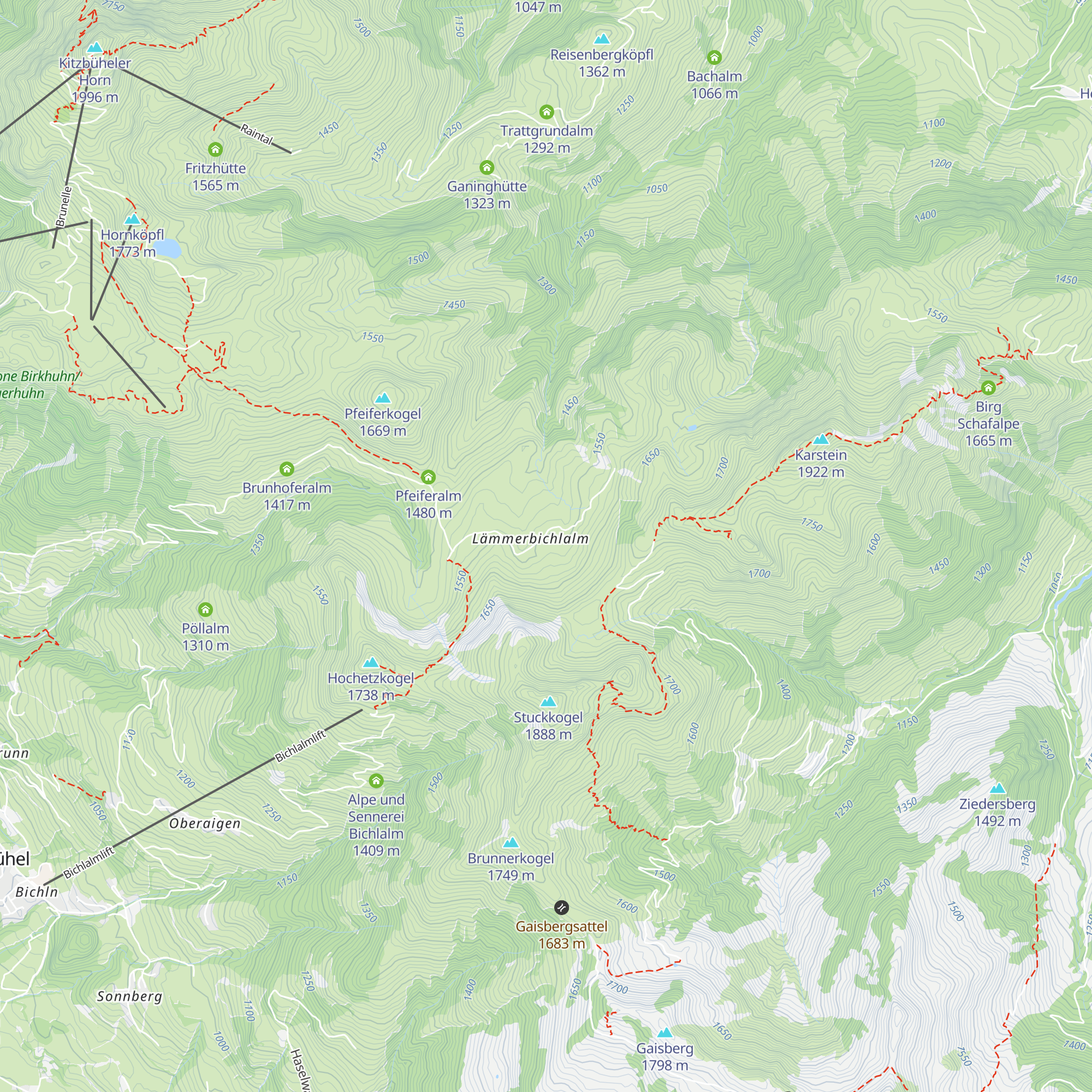 Lämmerbühelalm map