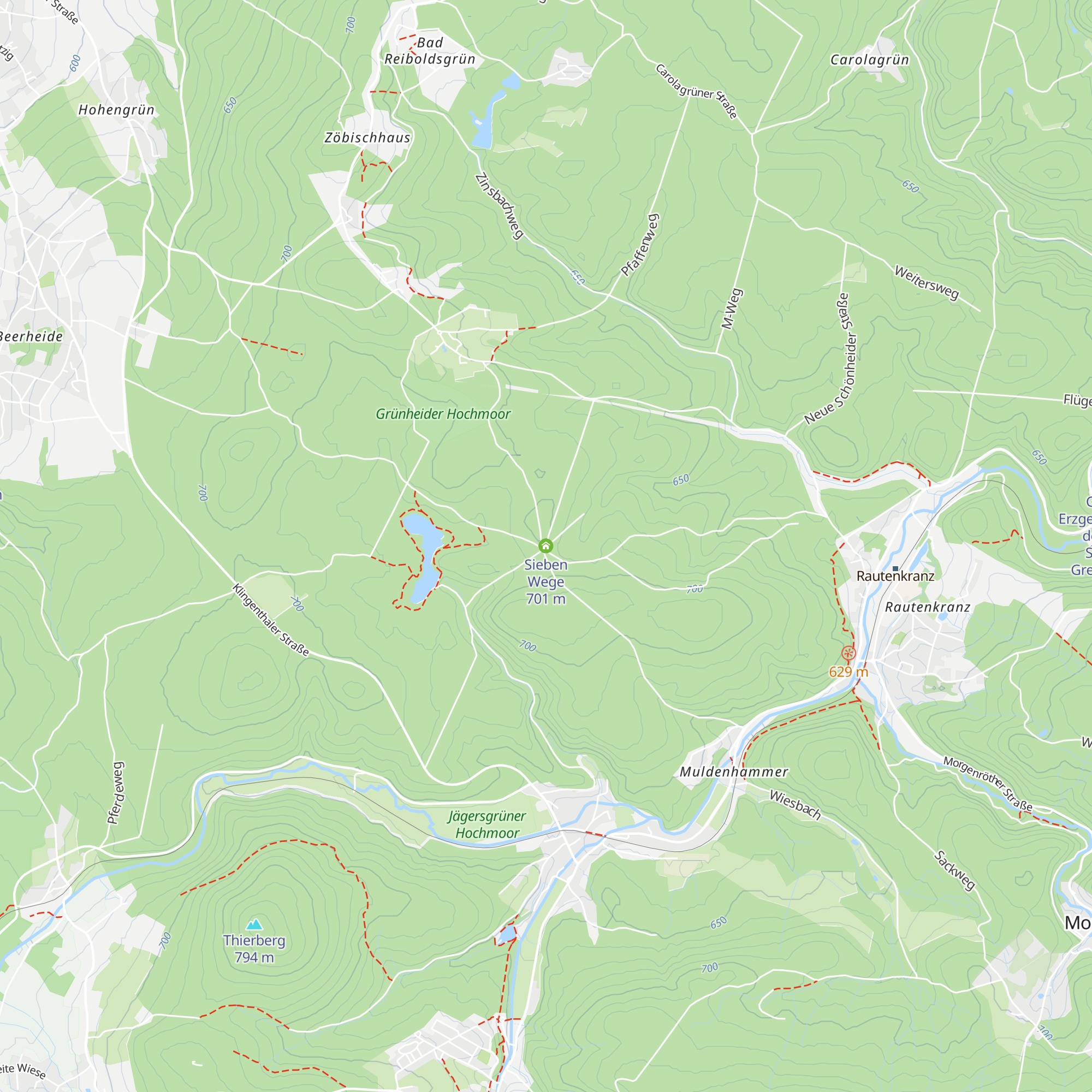 Sieben Wege map