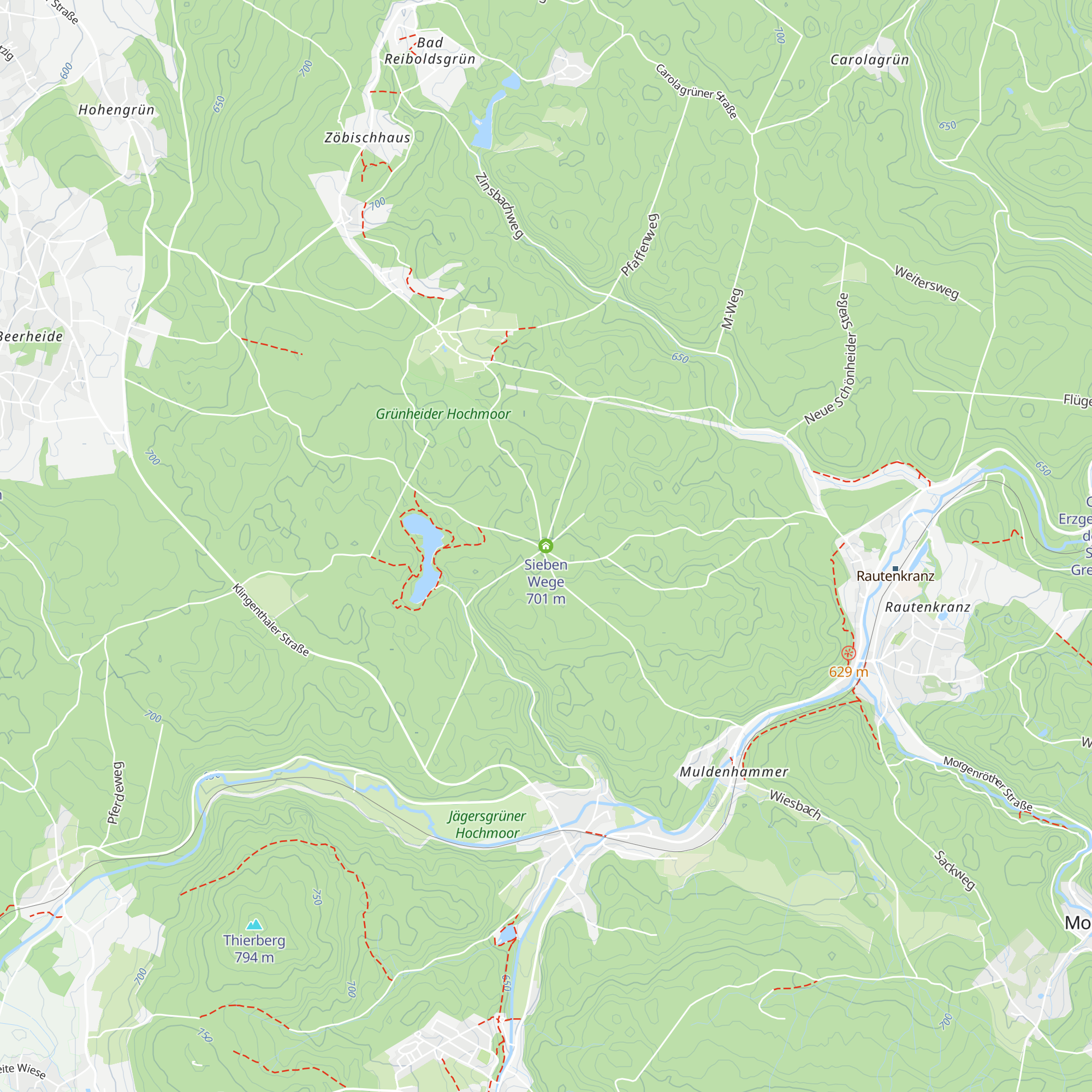 Sieben Wege map