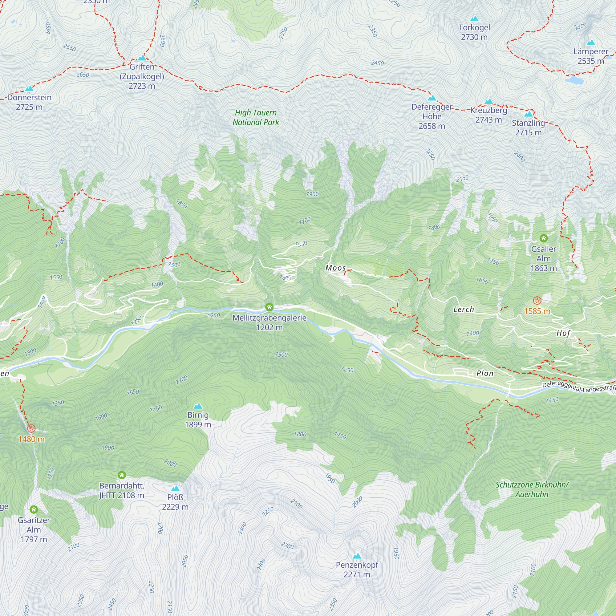 Moosergrabengalerie map