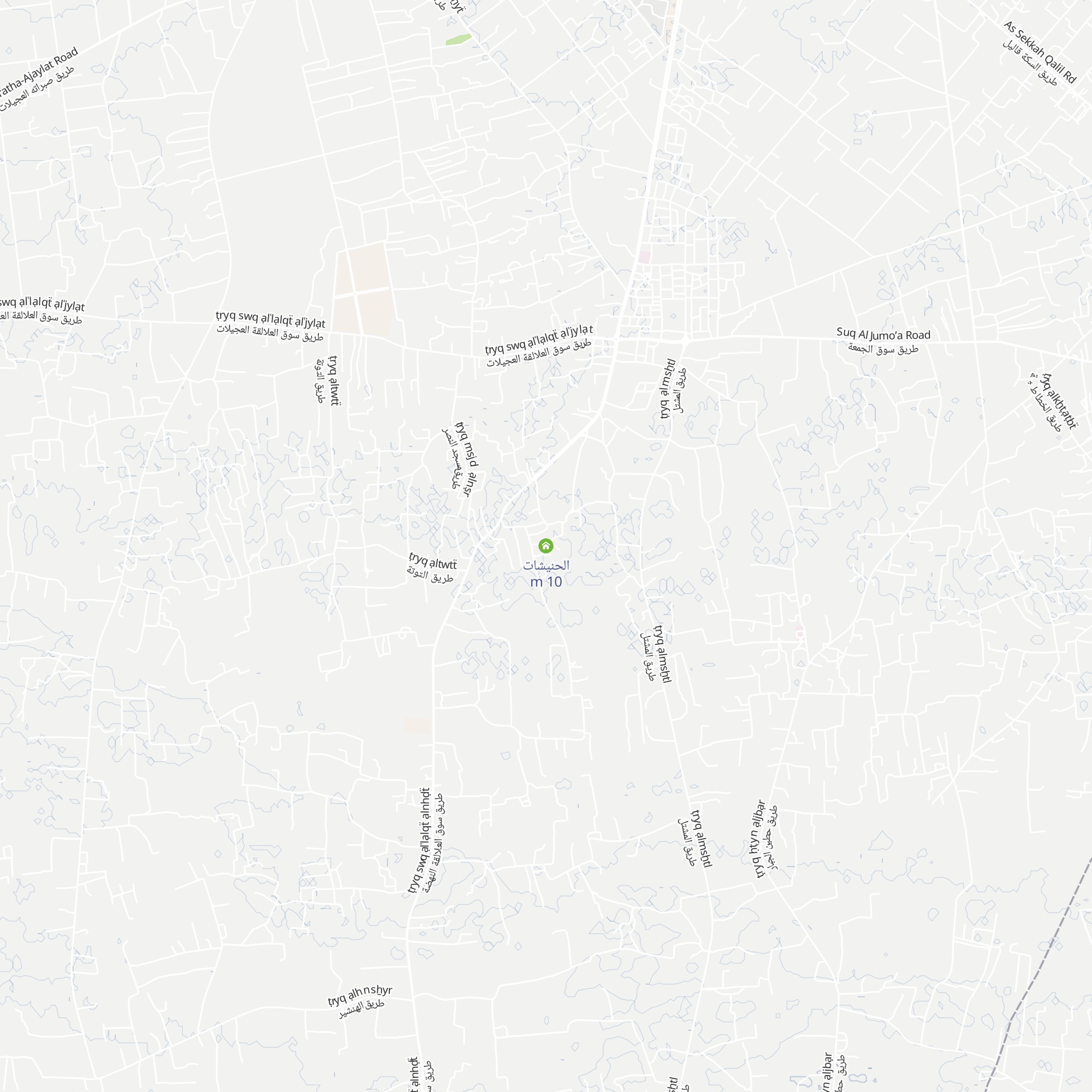 الحنيشات map