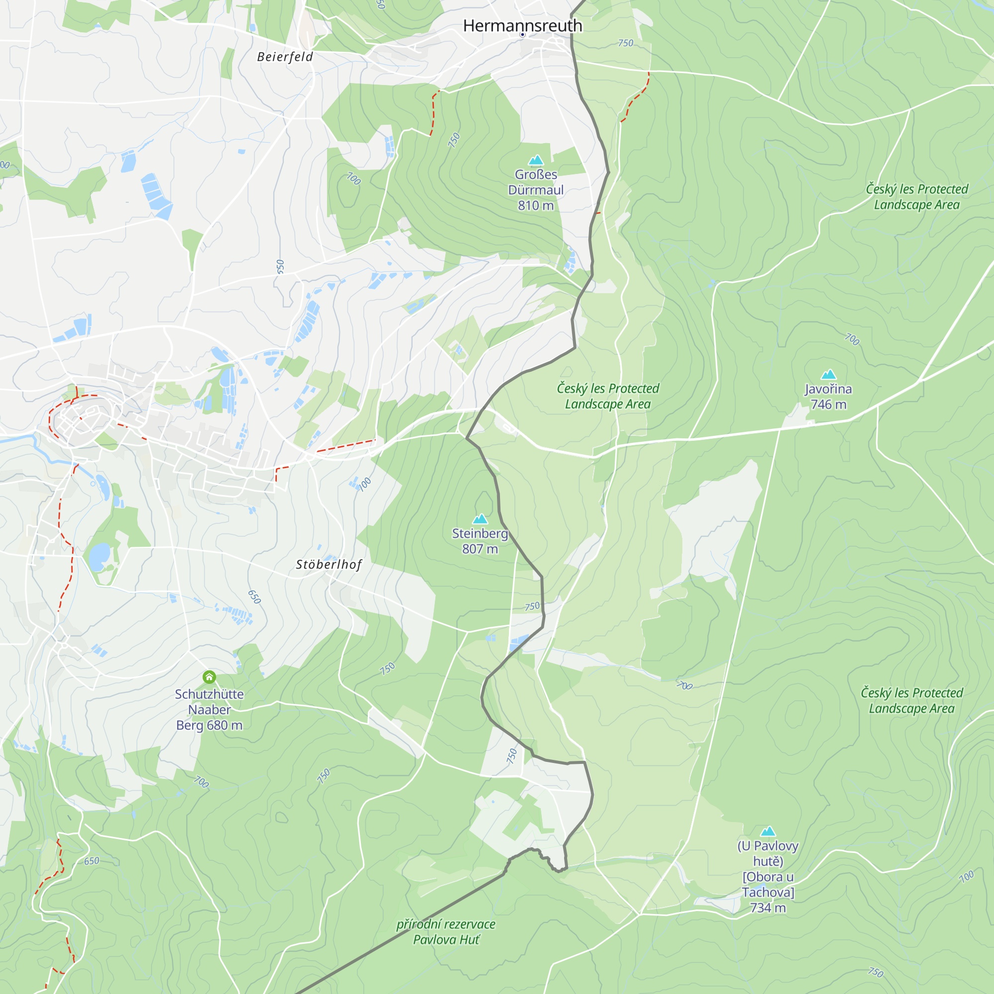 Schutzhütte Steinberg map