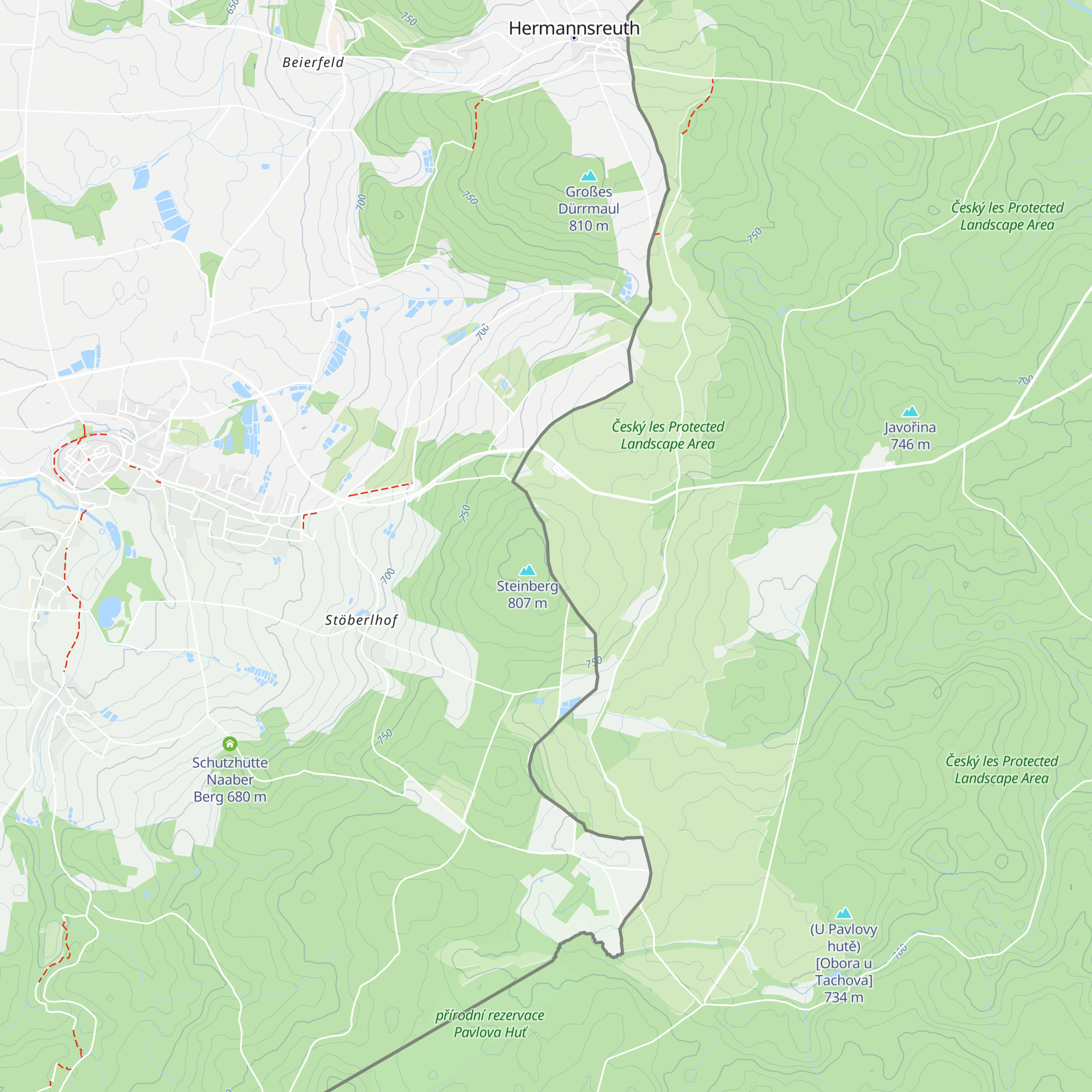 Schutzhütte Steinberg map