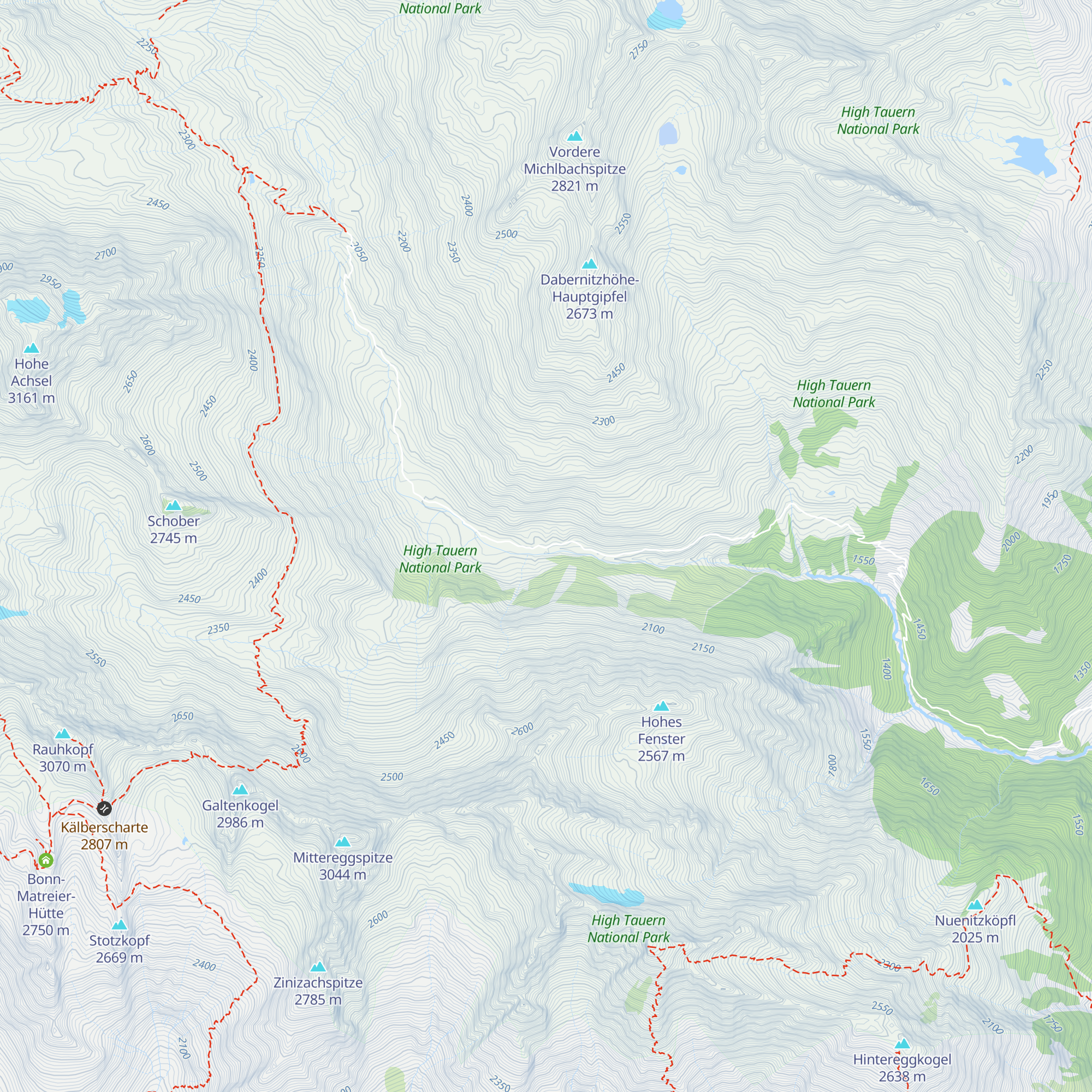 Mitteldorfer Alm map