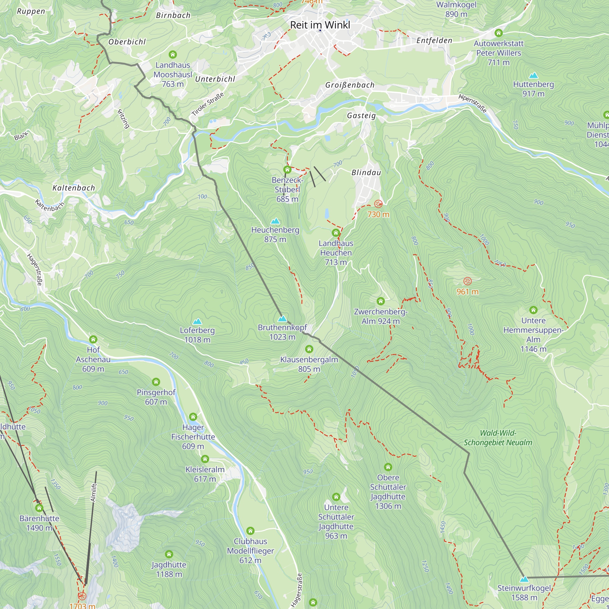 Hauseralm map