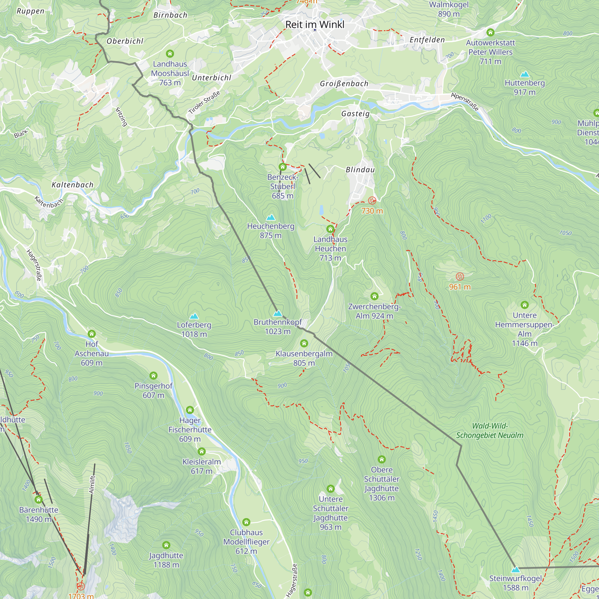 Hauseralm map