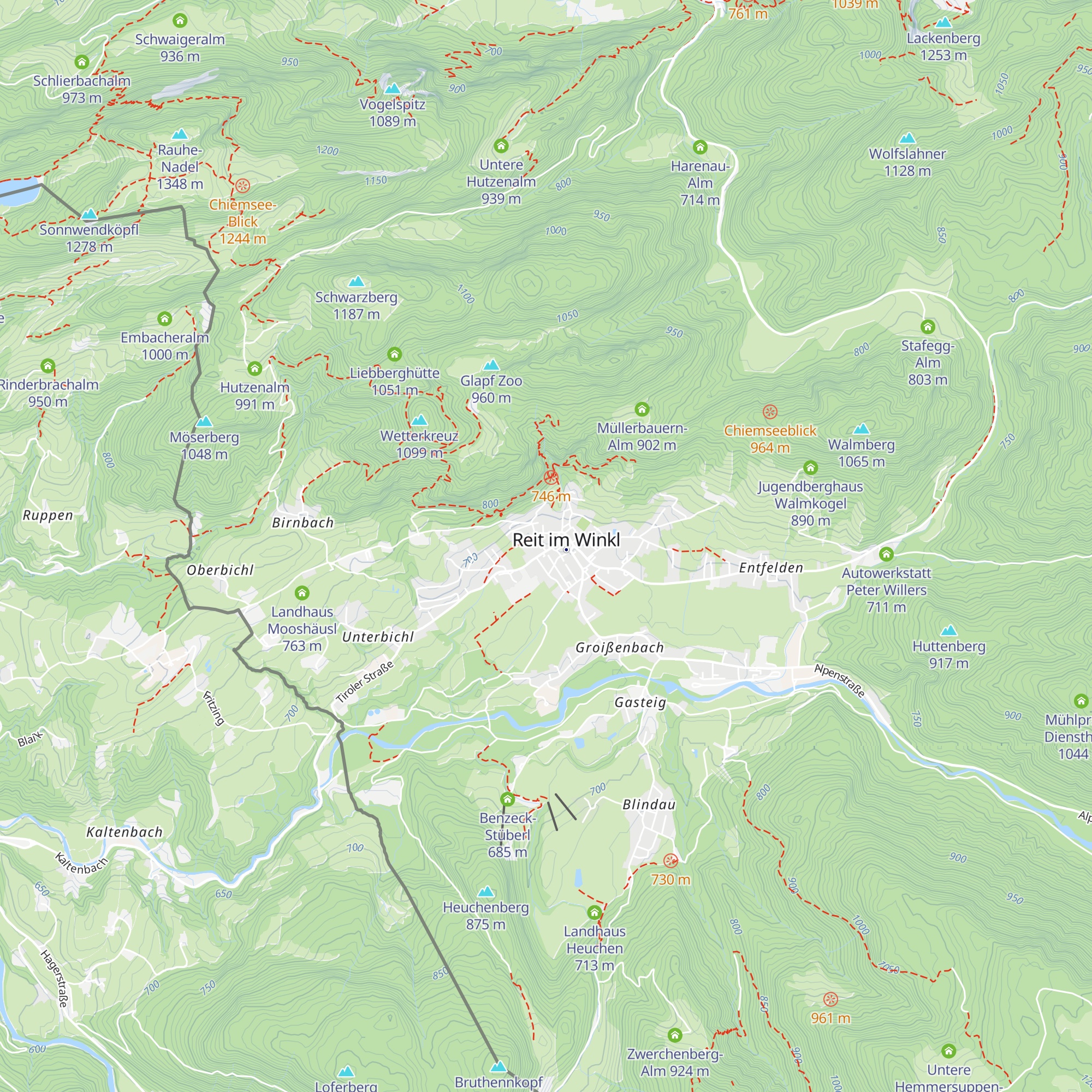 Skihütte map