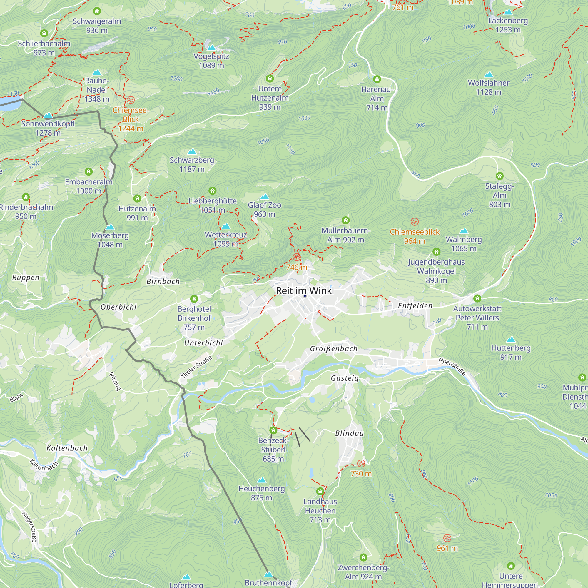 Skihütte map