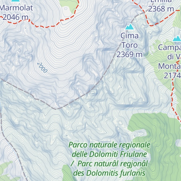 Map of Monte Castellato