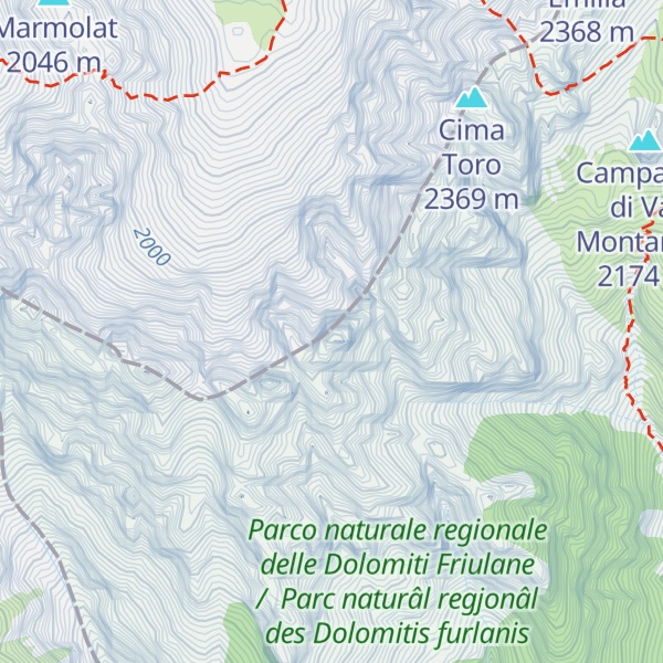 Map of Campanile Toro