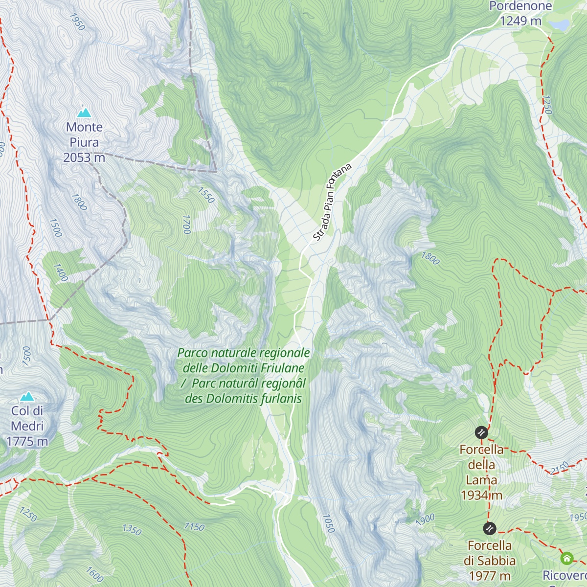 Agriturismo Pian Pagnon map