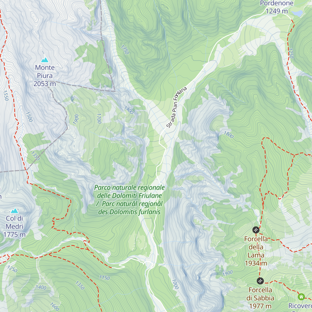 Agriturismo Pian Pagnon map