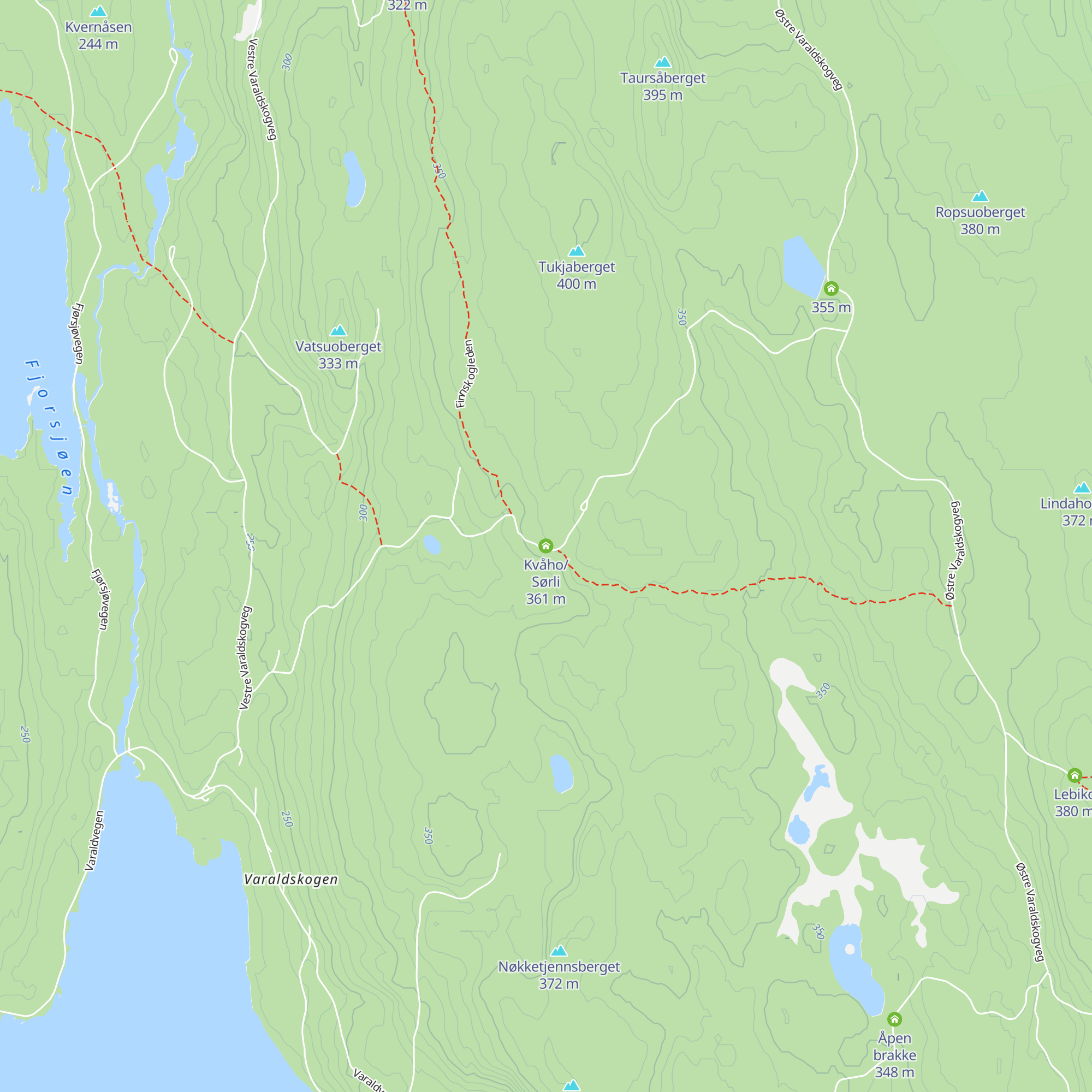 Kvåho/Sørli map
