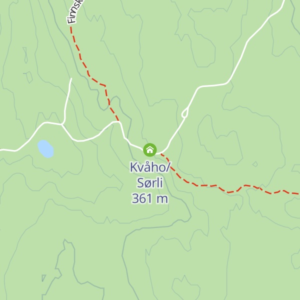 Map of Kvåho/Sørli