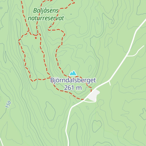 Map of Björndalsberget