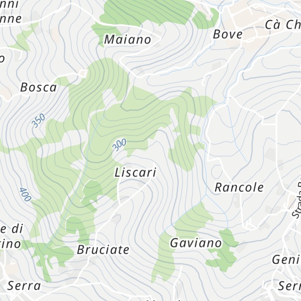 Map of Monte della Mandra