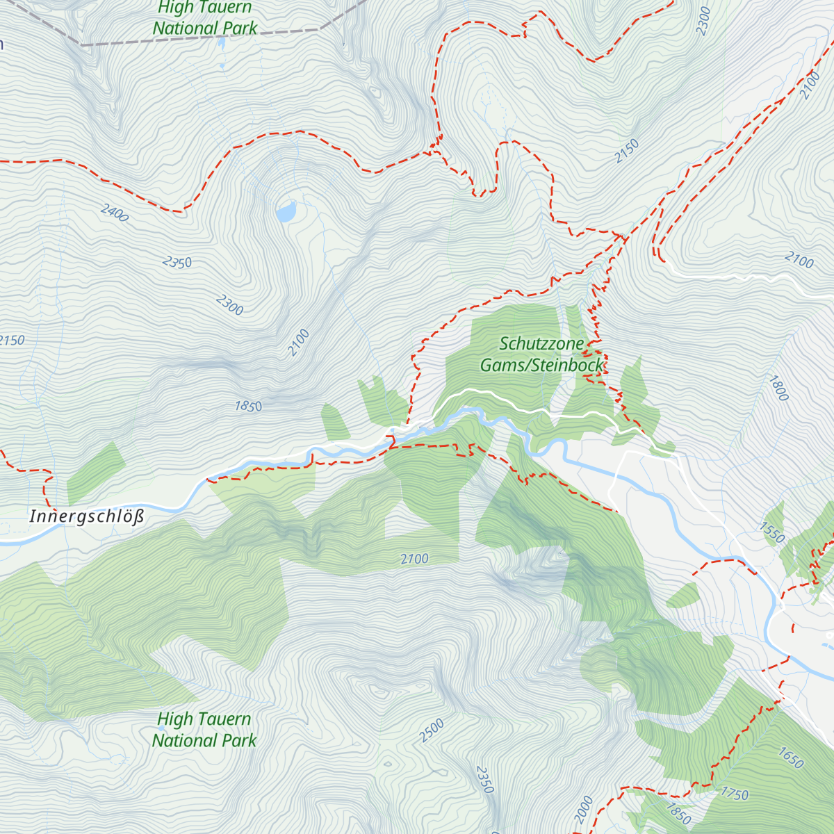 Außergschlößalm map