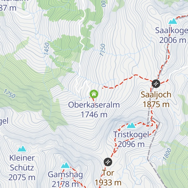 Map of Oberkaseralm