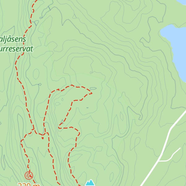Map of Baljåsen hut