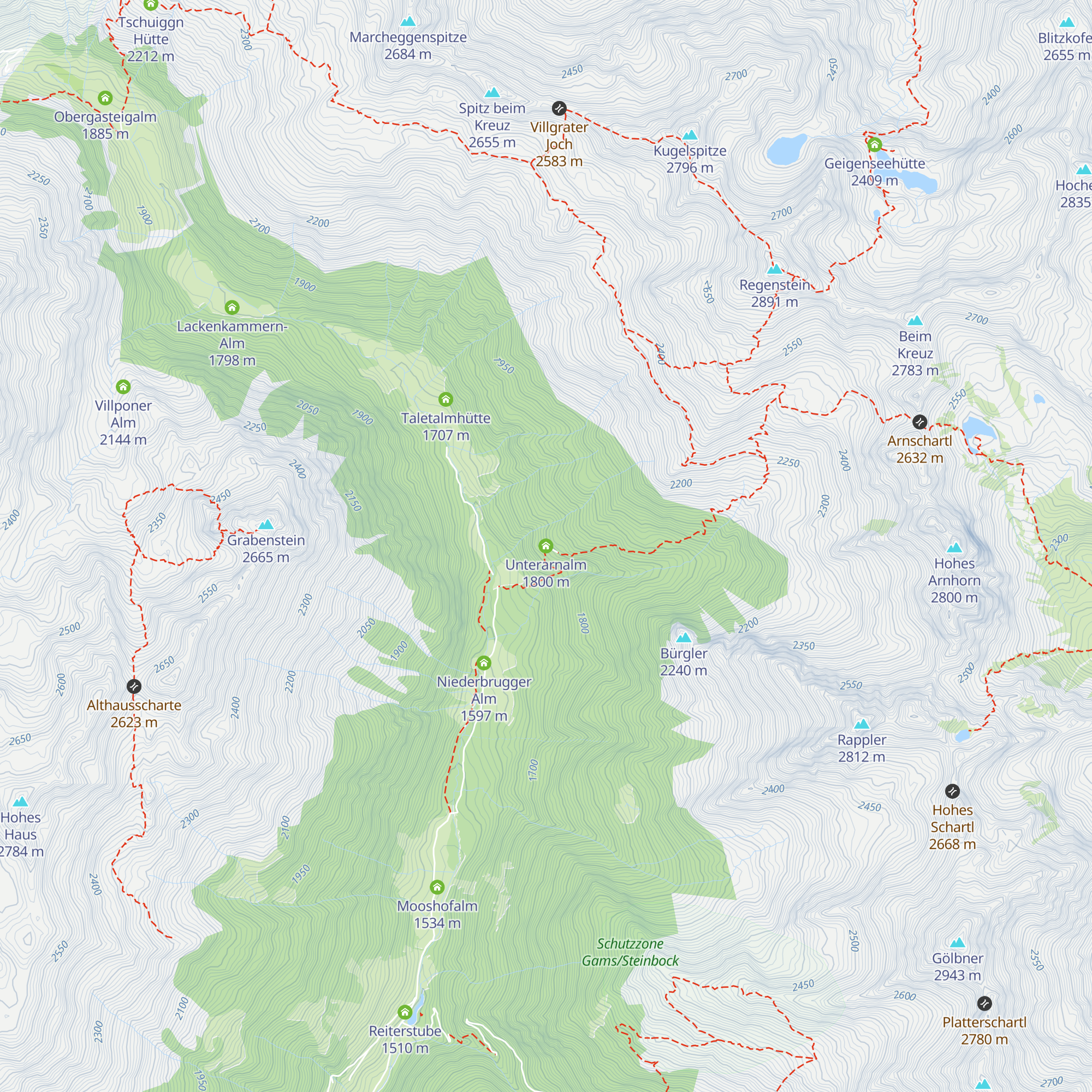 Unterarnalm map