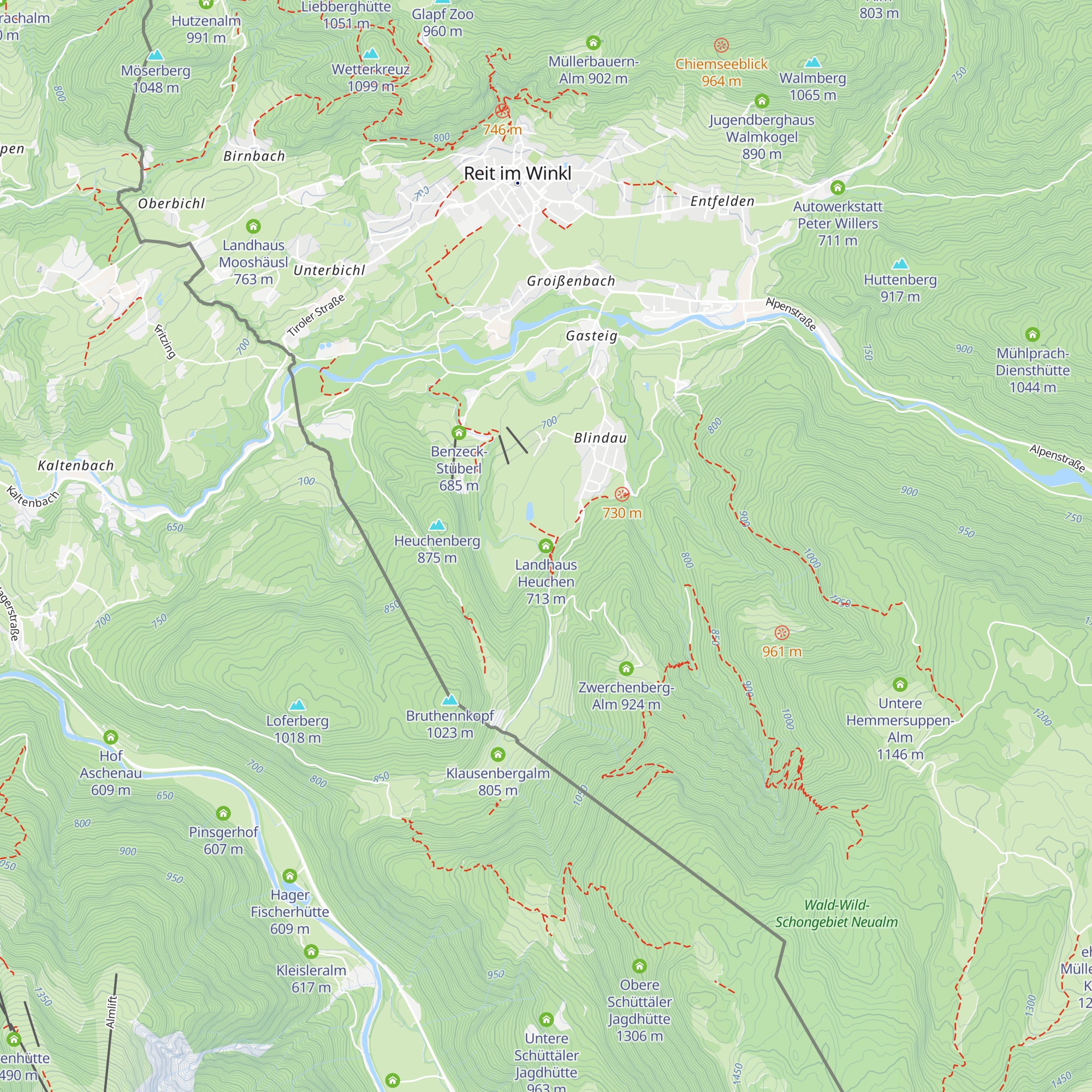 Landhaus Heuchen map